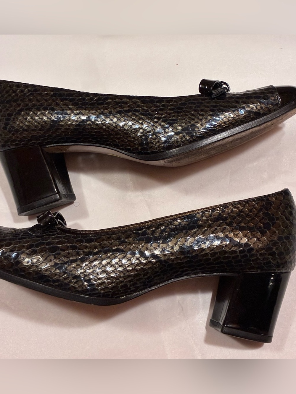 Peter Kaiser Leather Block Heels
